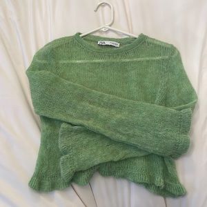 Zara green sweater